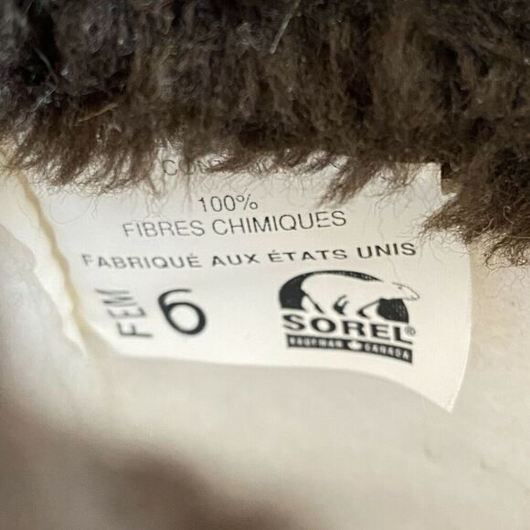 Sorel Badger Waterproof Winter Boots Tan/Brown Size 6 - Picture 6 of 10